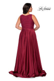 Picture of: A-line Plus Size Dress with Lace Sequin Bodice in Wine, Style: 29004, Detail Picture 5