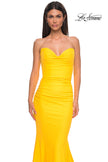 Picture of: Simple Jersey Mermaid Prom Dress with Sweetheart Neckline in Yellow , Style 32872, Detail Picture 23