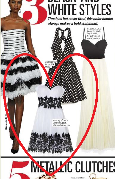 La Femme Style 20760 in Seventeen Magazine's March 2015 Edition