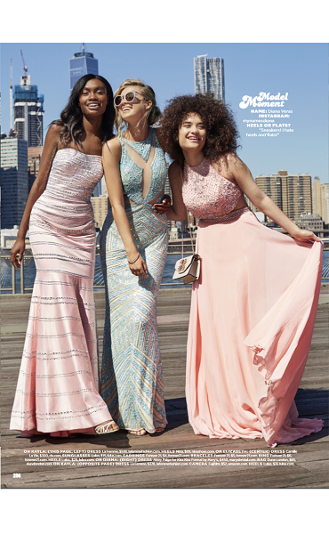 La Femme Style 24180 (left) As Seen In Seventeen Prom 2017, Pg 206