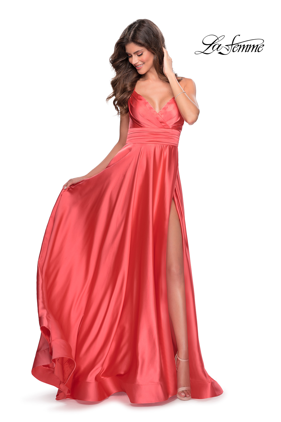 New Women's Elegant Empire Waist Long Sleeve Satin Maxi Dress (T300001) -  eDressit | Long dress outfits, Satin maxi dress, Maxi dress