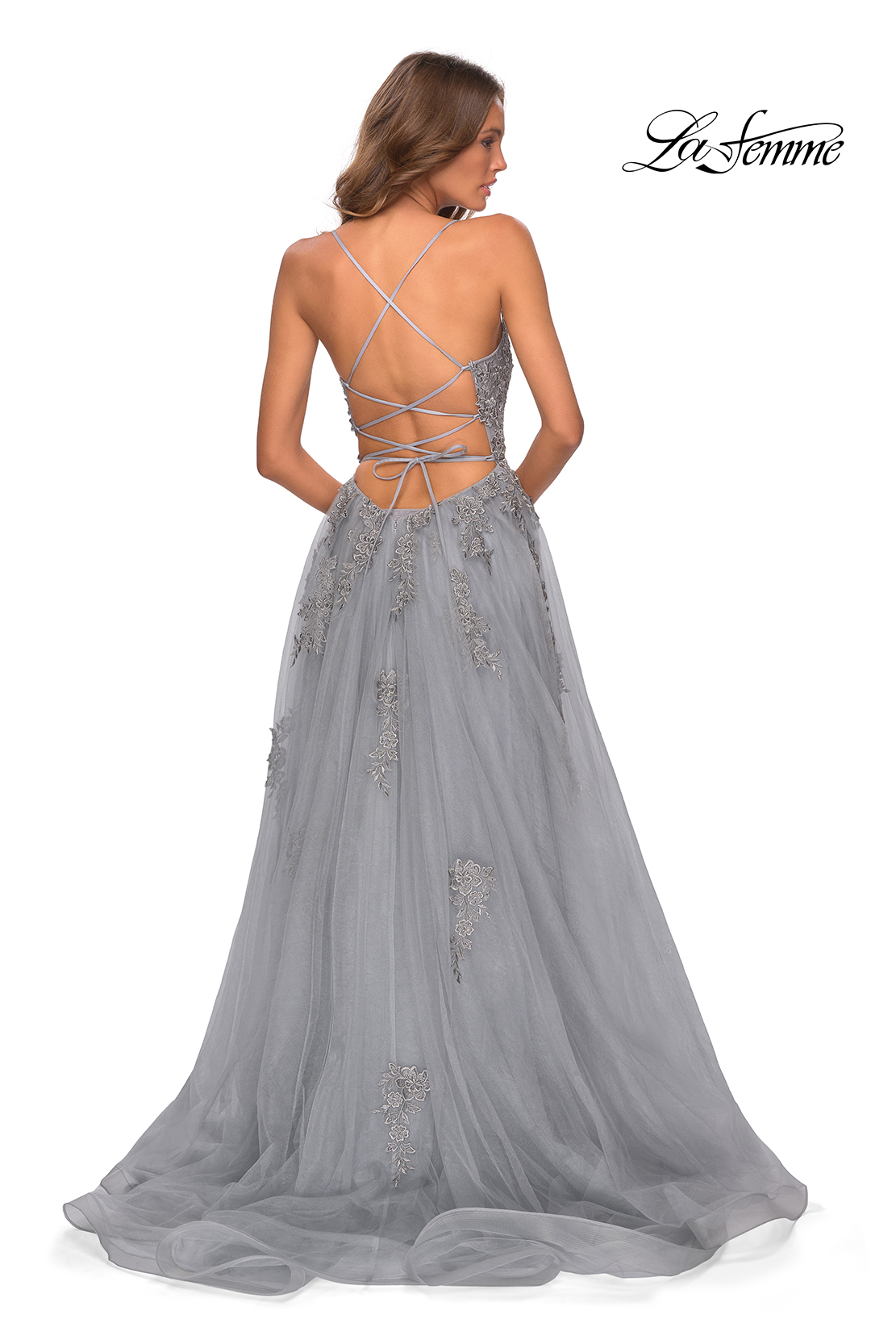  Xyiveaf Black Laces Tulle Prom Dresses V Neck Formal