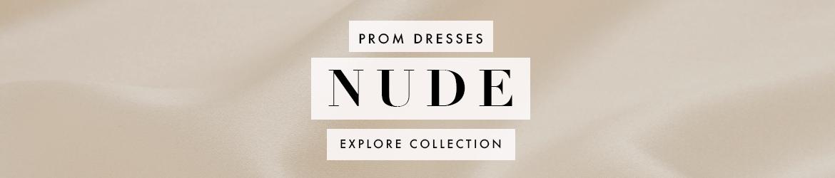 Picture of: Nude and Champagne Prom Dresses