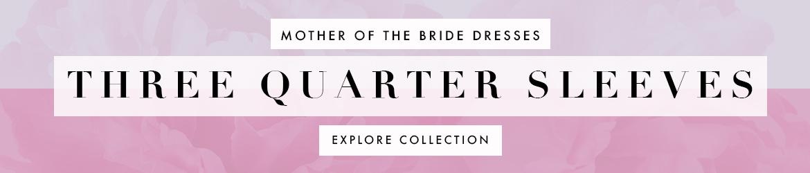 Picture of: Three Quarter Sleeve Mother of the Bride Dresses