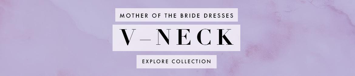 Picture of: V-neck Mother of the Bride Dresses