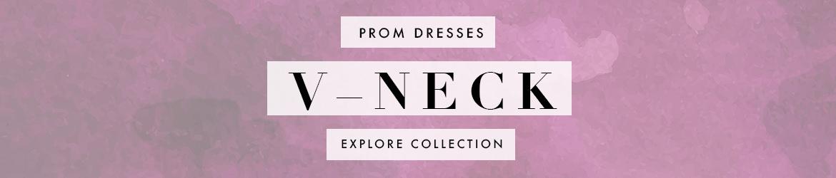 Picture of: V Neck Prom Dresses