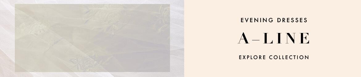 A-line evening dresses