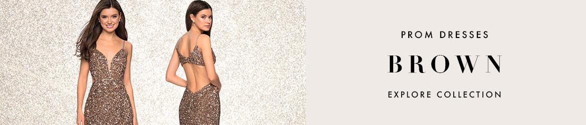 Picture Of: Copper, Bronze and Brown Prom Dresses