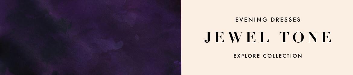 Jewel tone evening dresses