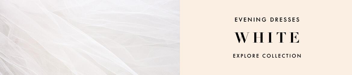 White evening dresses