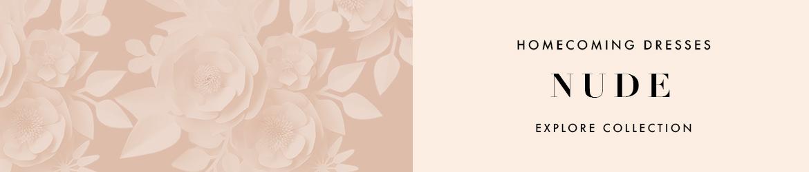 Nude homecoming dresses