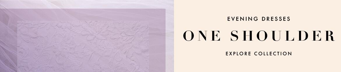 One shoulder evening dresses