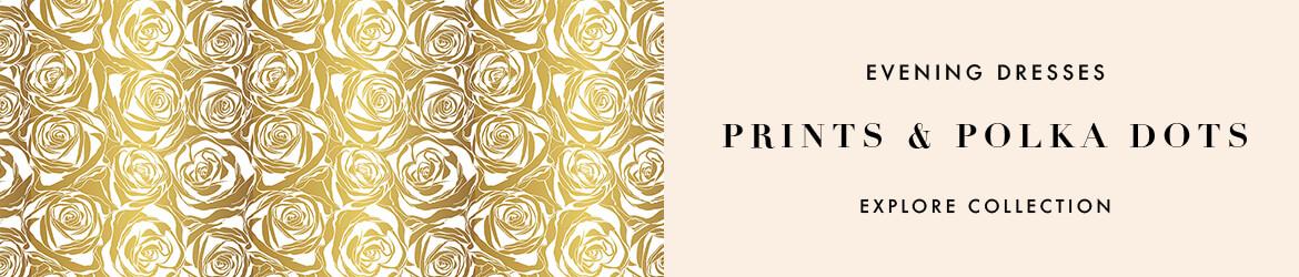 Printed evening dresses