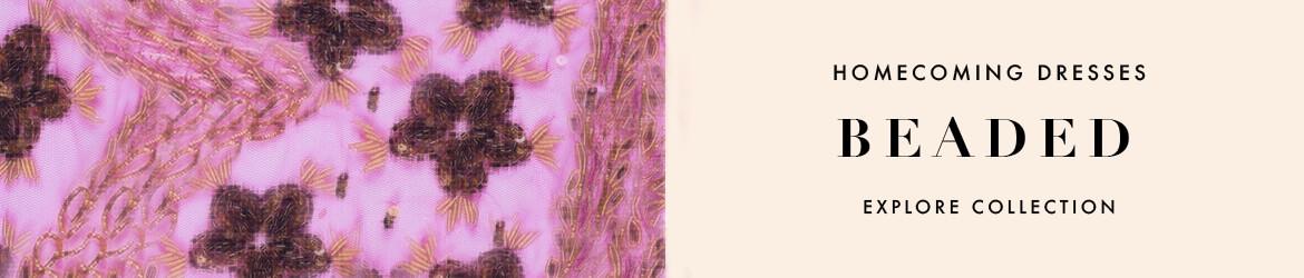Beaded homecoming dresses