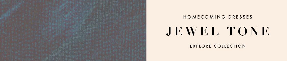 Jewel tone homecoming dresses