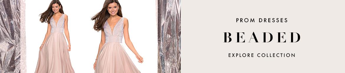 la femme beaded gown