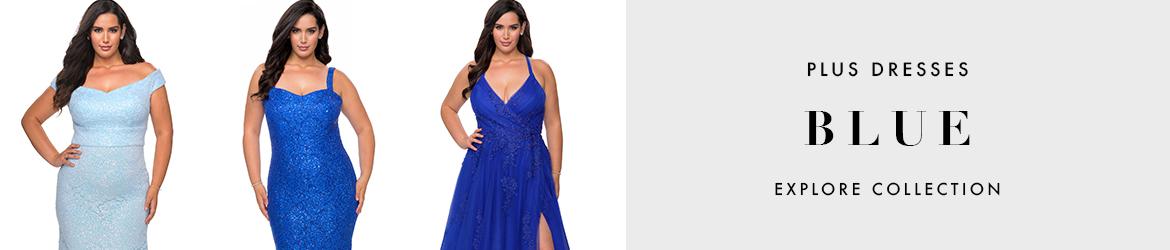 Picture of: Blue Plus Size Dresses