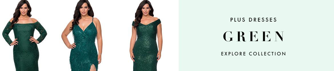 Picture of: Green Plus Size Dresses