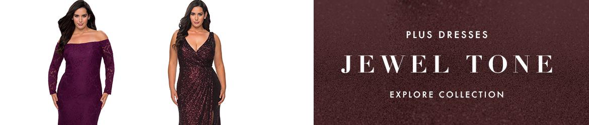 Jewel Tone Plus Size Dresses