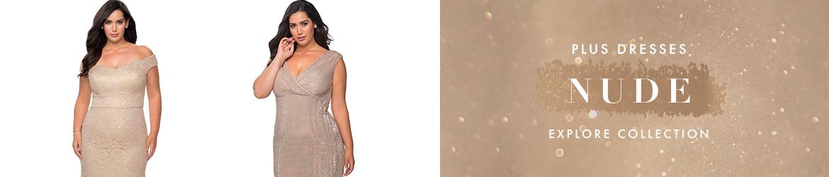 Nude Plus Size Dresses