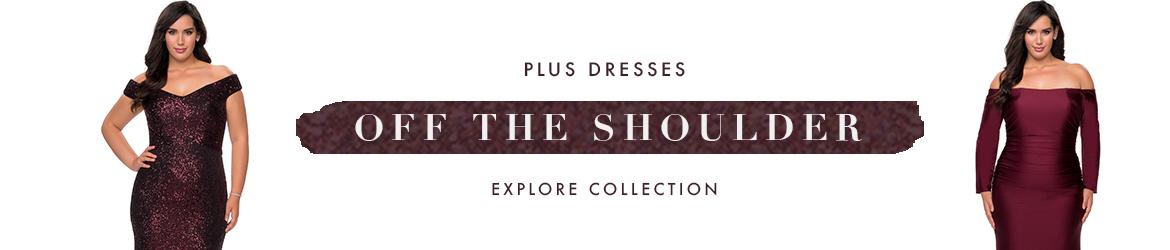 Picture of: Off the Shoulder Plus Size Dresses