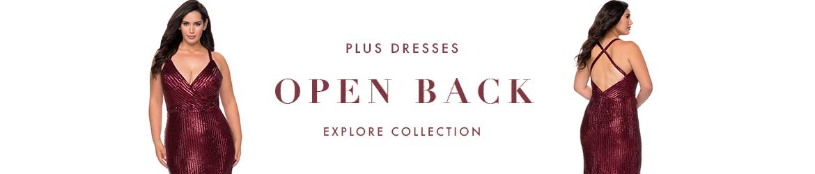 Picture of: Open Back Plus Size Dresses