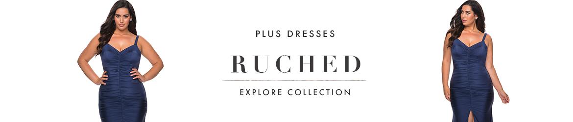 Picture of: Ruched Plus Size Dresses