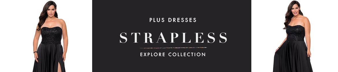 Picture of: Strapless Plus Size Dresses