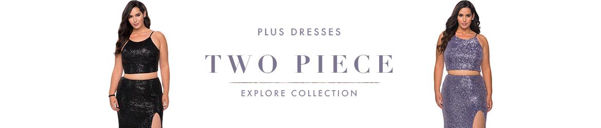 Picture of: Two Piece Plus Size Dresses
