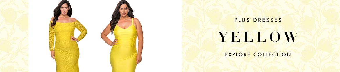 Picture of: Yellow Plus Size Dresses