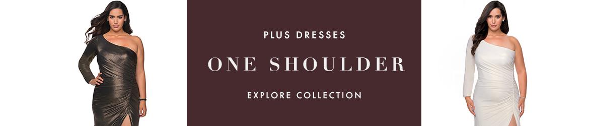 Picture of: One Shoulder Plus Size Dresses