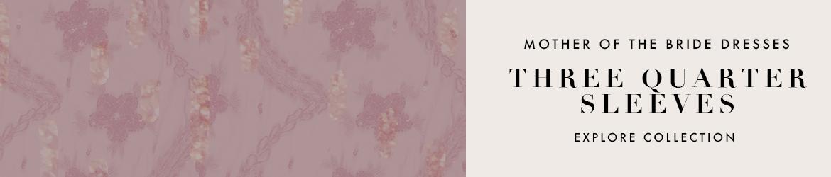 Picture of: Three Quarter Sleeve Mother of the Bride Dresses