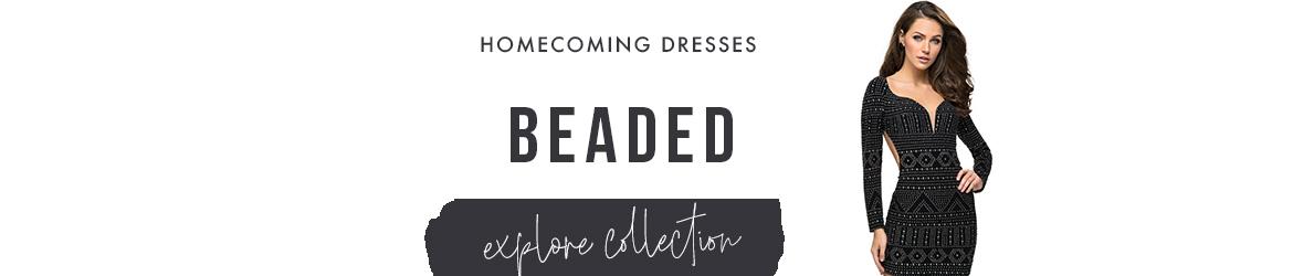 Beaded homecoming dresses