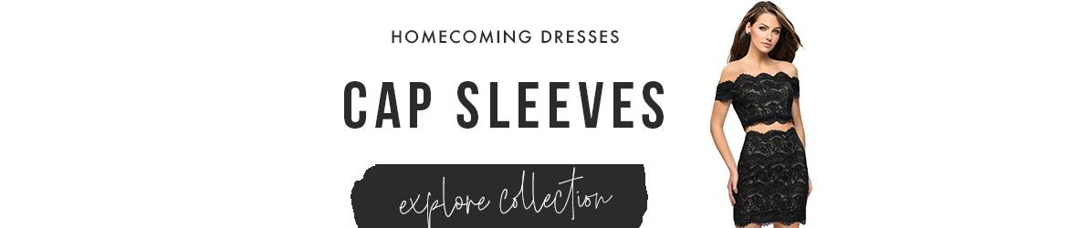 cap sleeve homecoming dresses