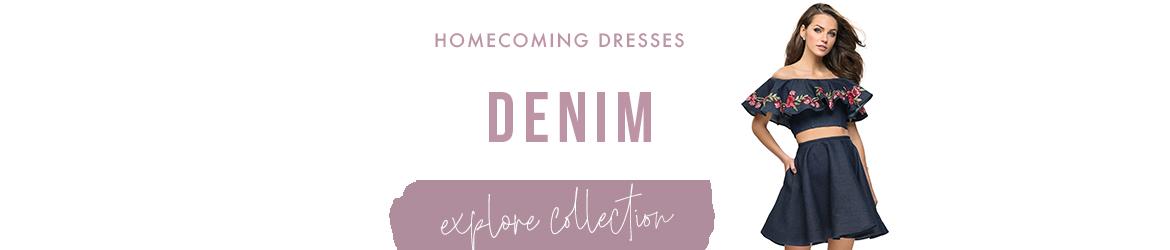 denim homecoming dresses