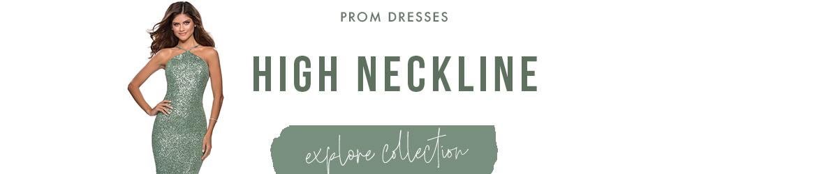 Picture of: High Neck Prom Dresses
