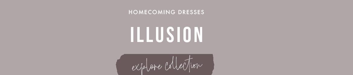 illusion homecoming dresses