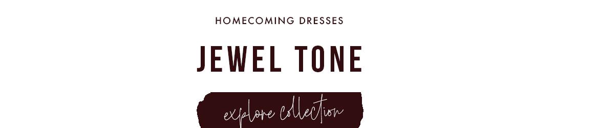 Jewel tone homecoming dresses