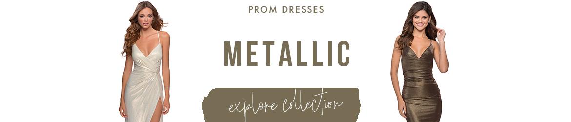 Picture of: Metallic Prom Dresses