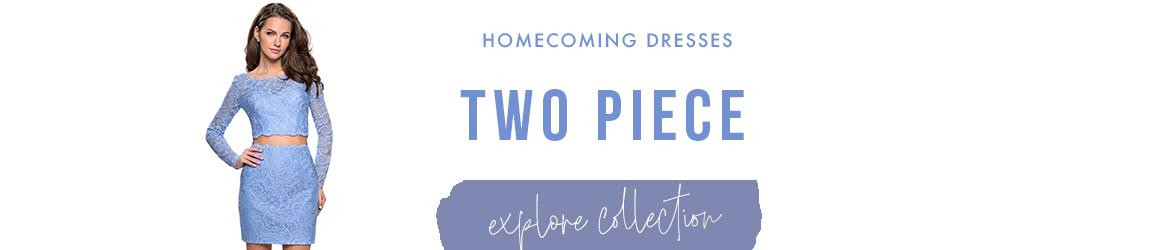 two piece homecoming dresses 
