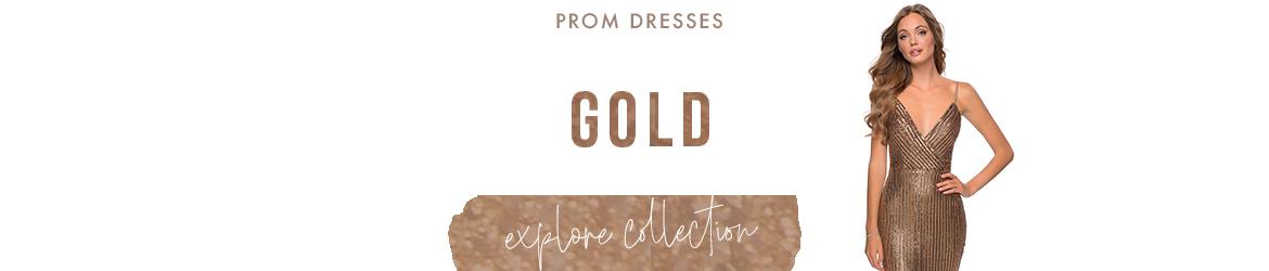 Picture of: Gold Prom Dresses and Rose Gold Prom Gowns