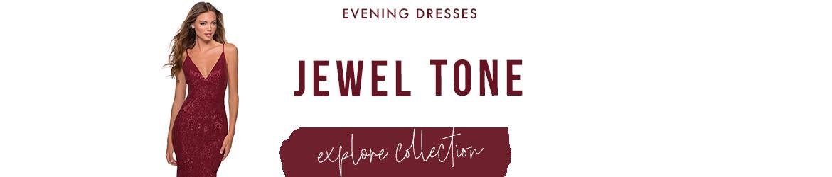 Jewel tone evening dresses