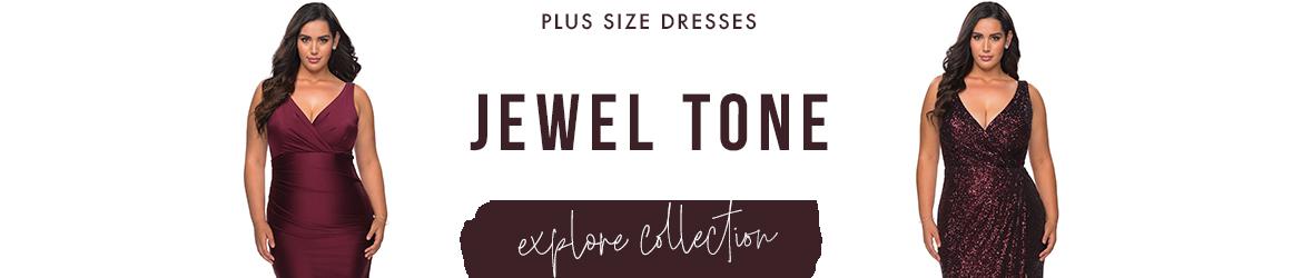 Jewel Tone Plus Size Dresses