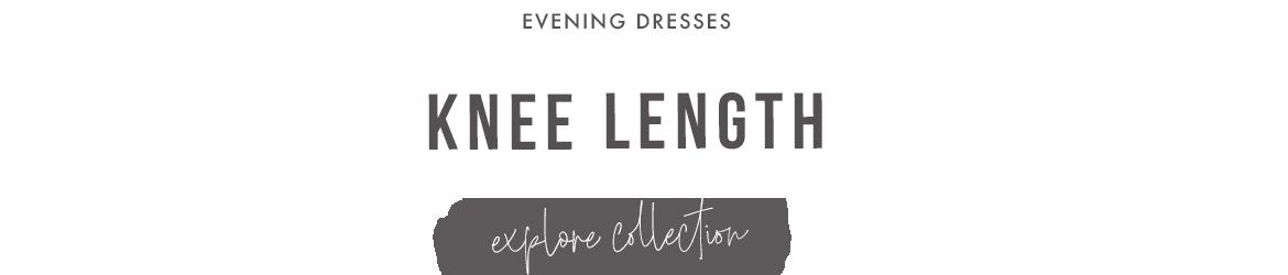 Knee length evening dresses