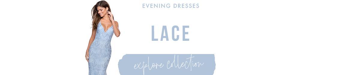 Lace evening dresses
