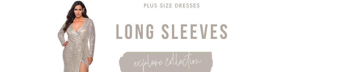 Long Sleeve Plus Size Dresses