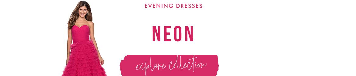 Neon evening dresses