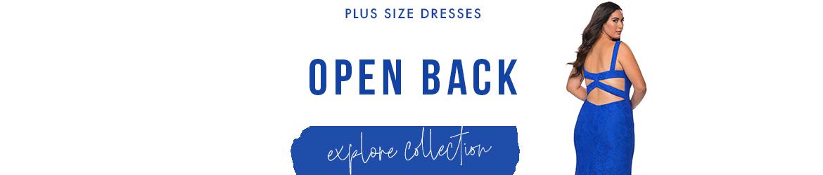 Picture of: Open Back Plus Size Dresses