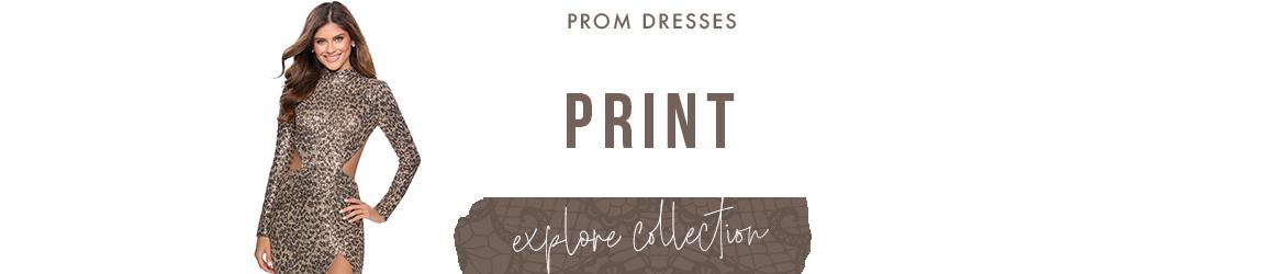 Picture of: Print and Floral Prom Dresses