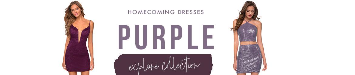 Purple homecoming dresses